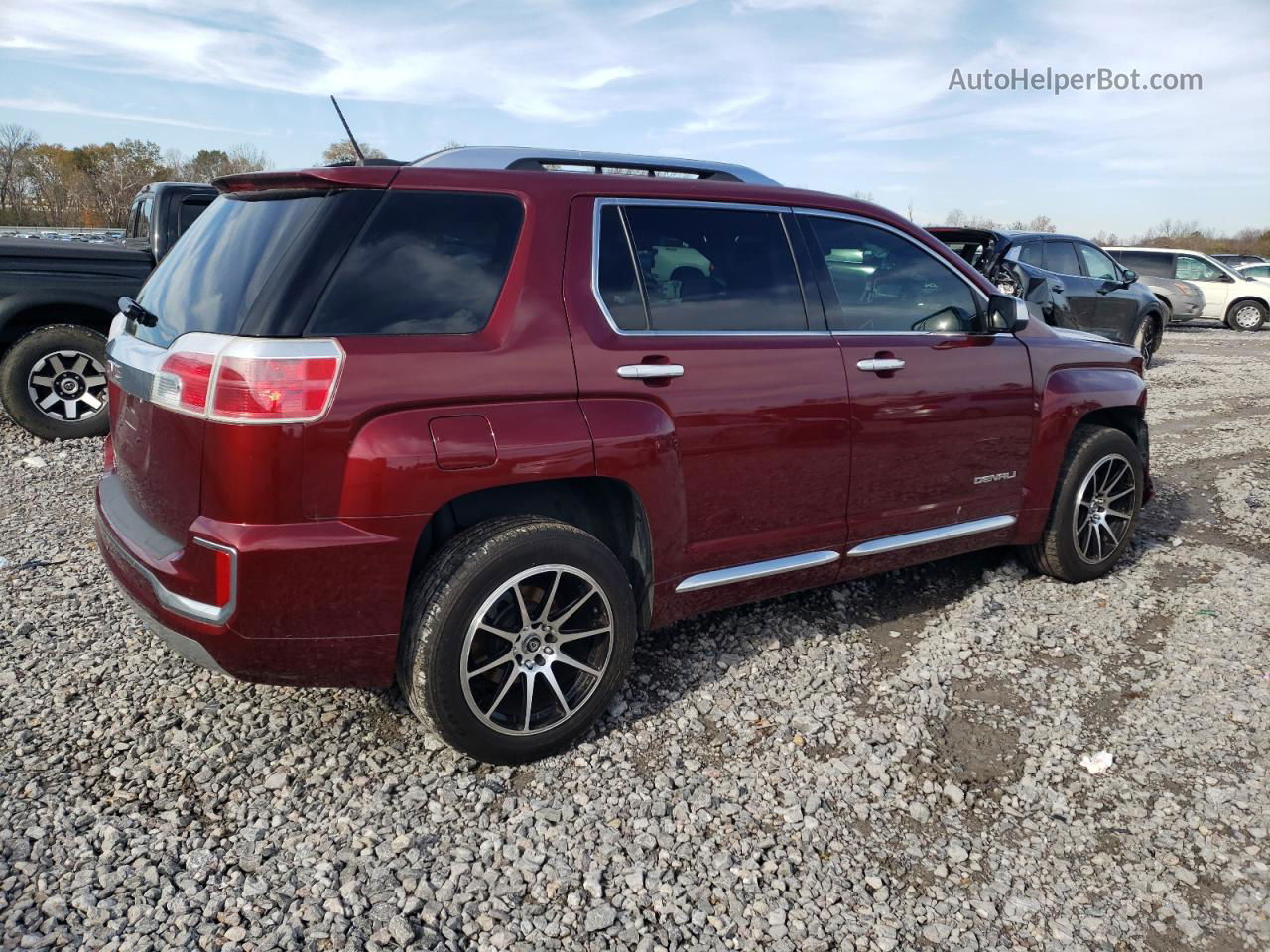 2017 Gmc Terrain Denali Burgundy vin: 2GKALREK9H6117402