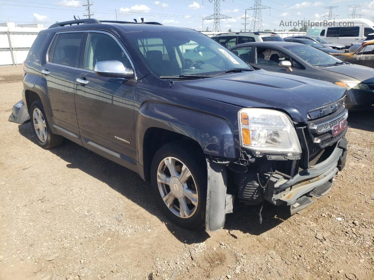 2016 Gmc Terrain Sle Blue vin: 2GKFLNE30G6101529