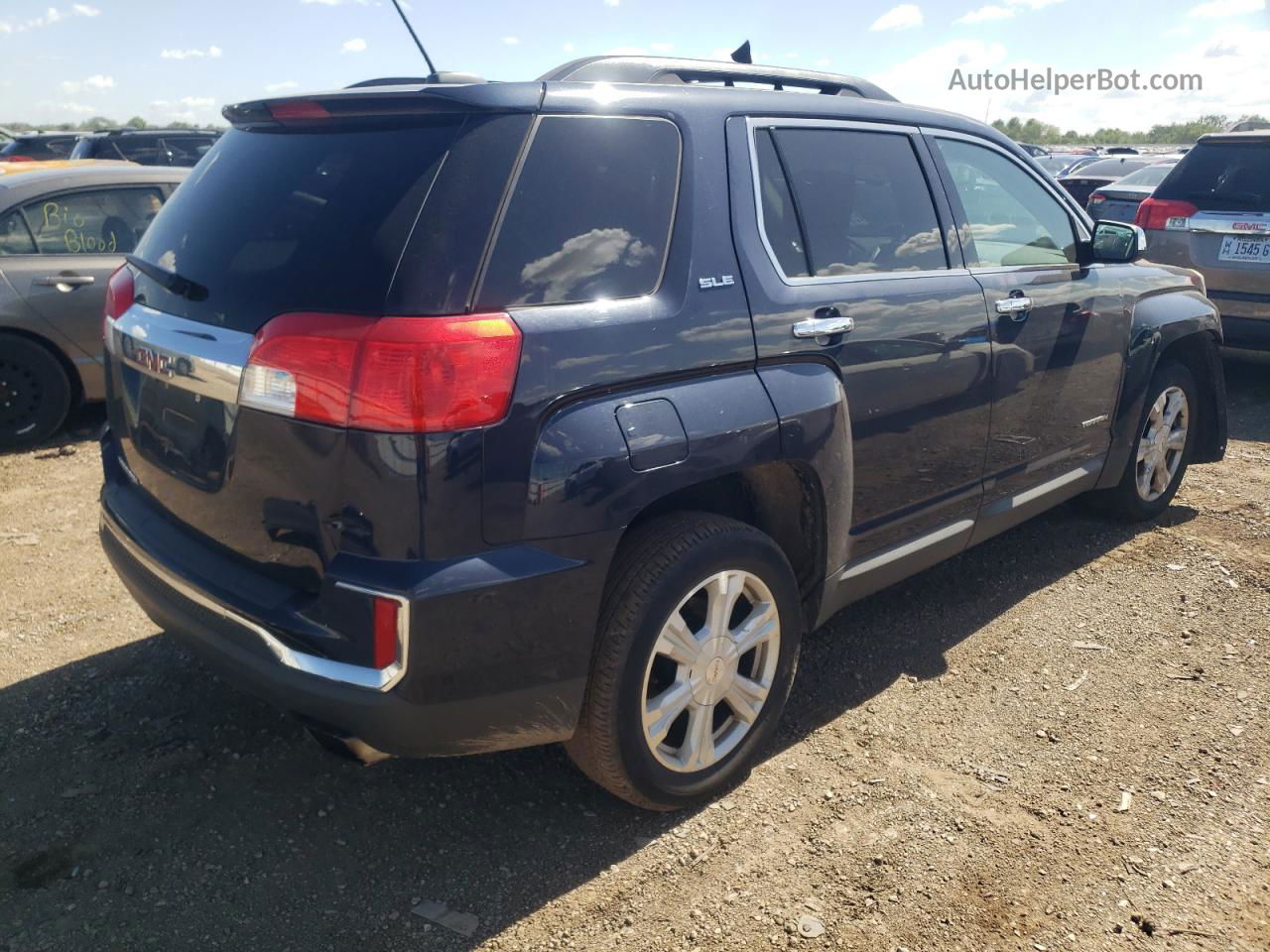 2016 Gmc Terrain Sle Blue vin: 2GKFLNE30G6101529