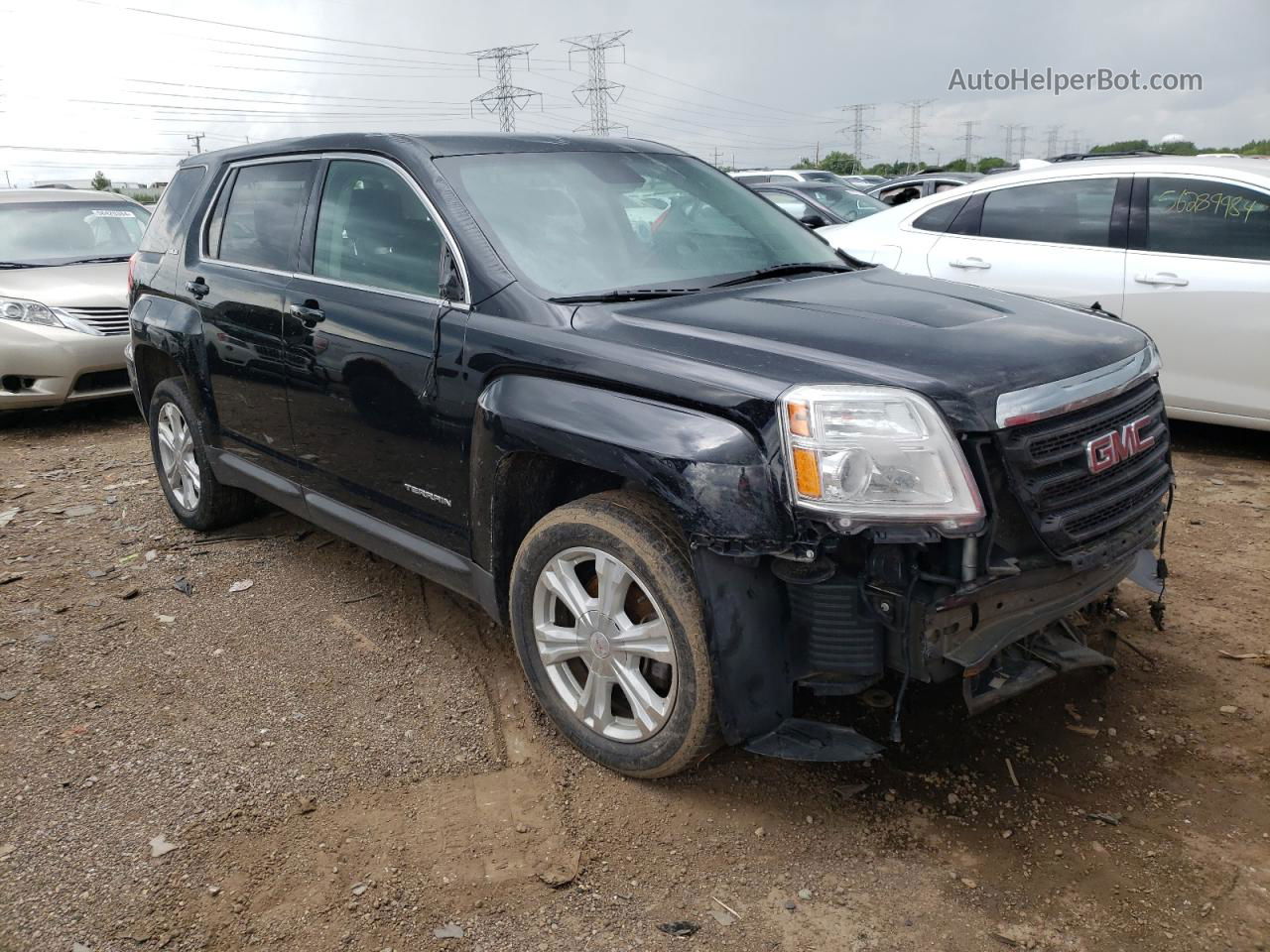 2017 Gmc Terrain Sle Черный vin: 2GKFLNE30H6153079