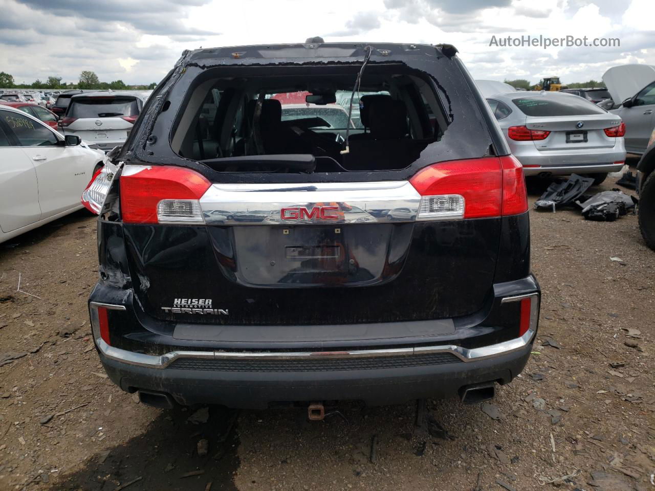 2017 Gmc Terrain Sle Черный vin: 2GKFLNE30H6153079