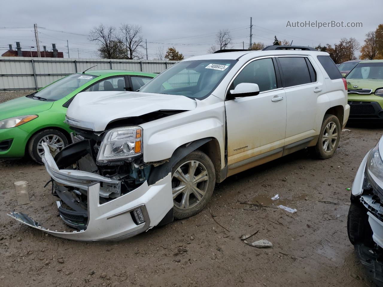 2017 Gmc Terrain Sle Белый vin: 2GKFLNE31H6262957