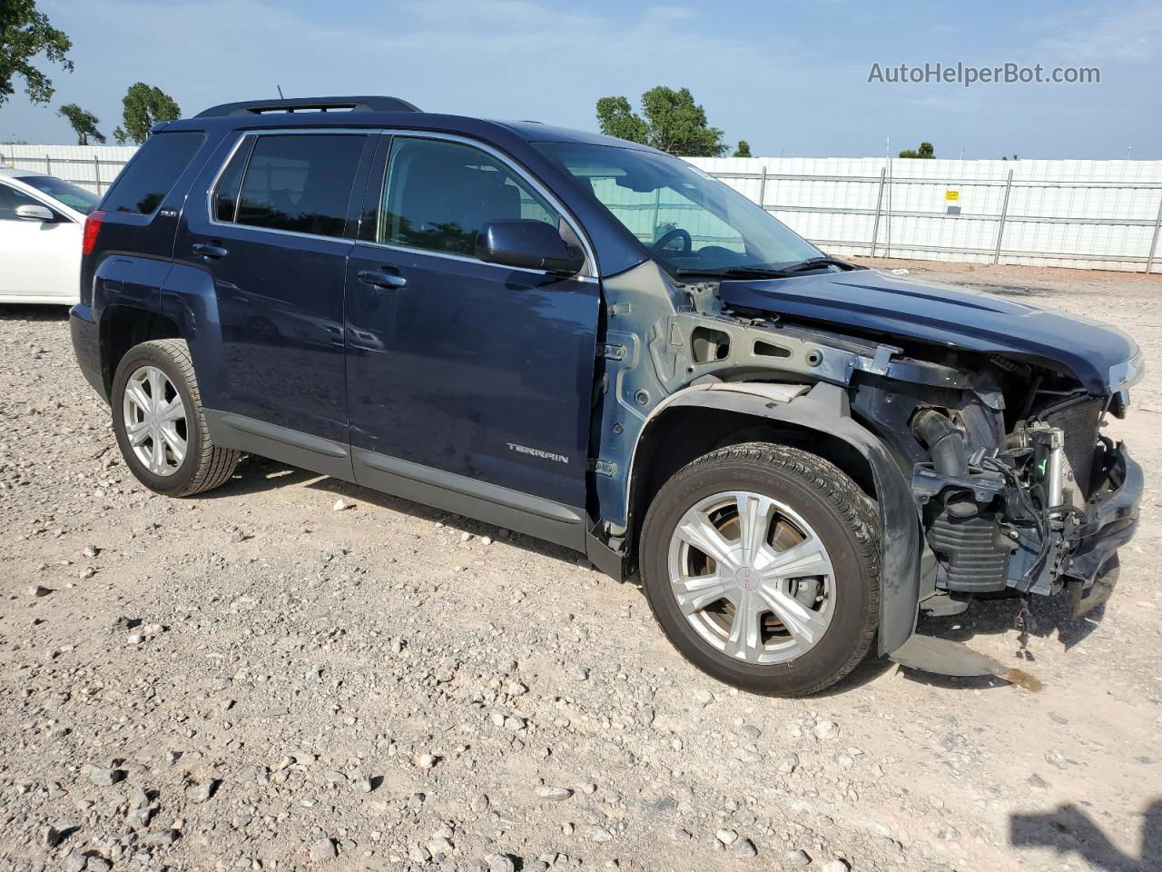 2017 Gmc Terrain Sle Blue vin: 2GKFLNE31H6336314