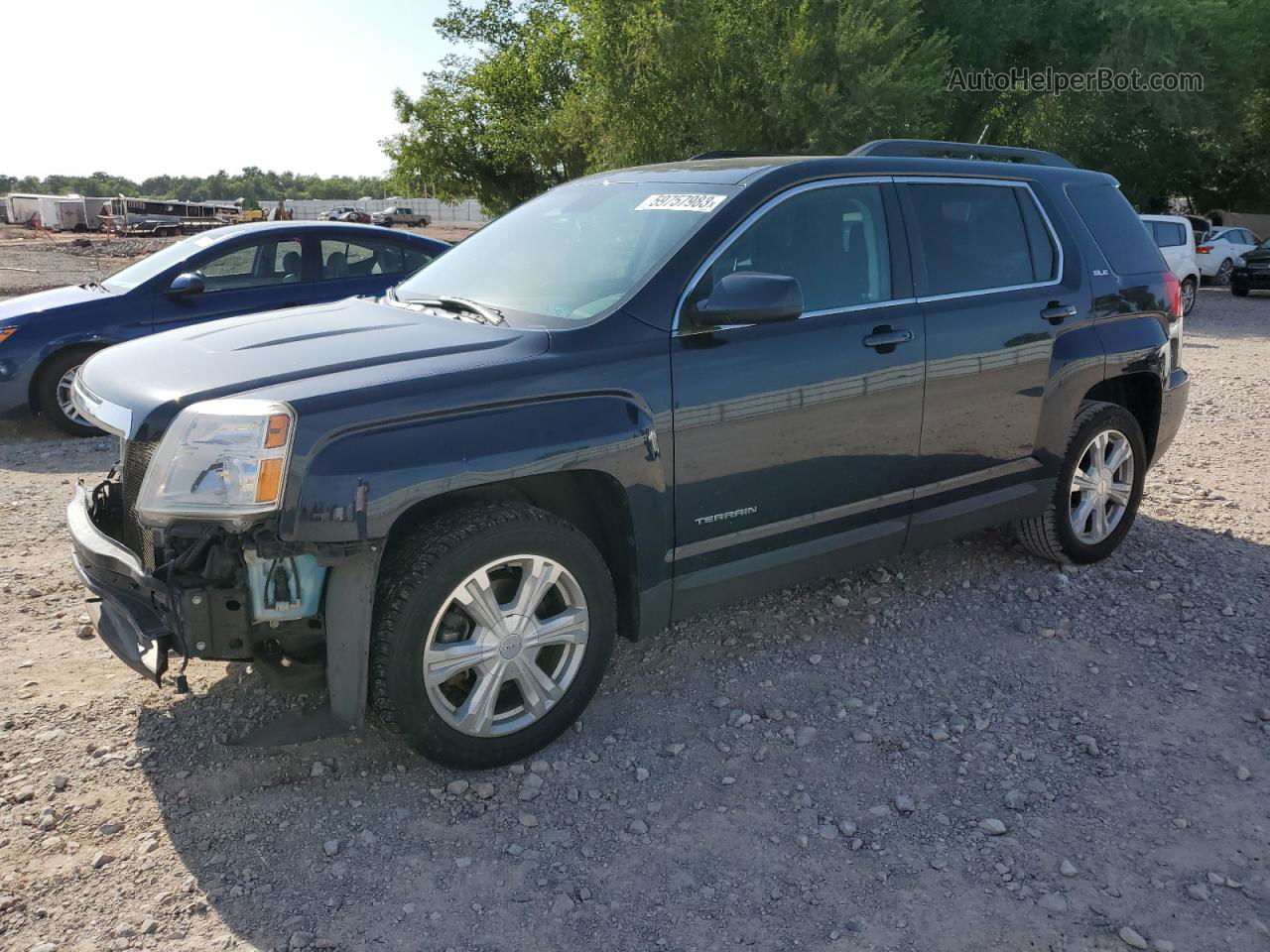 2017 Gmc Terrain Sle Blue vin: 2GKFLNE31H6336314