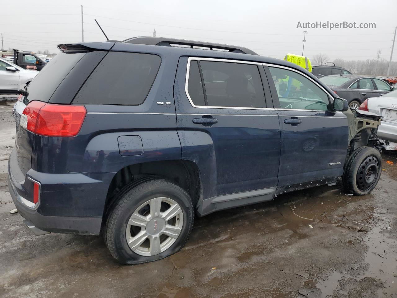 2016 Gmc Terrain Sle Синий vin: 2GKFLNE34G6100934