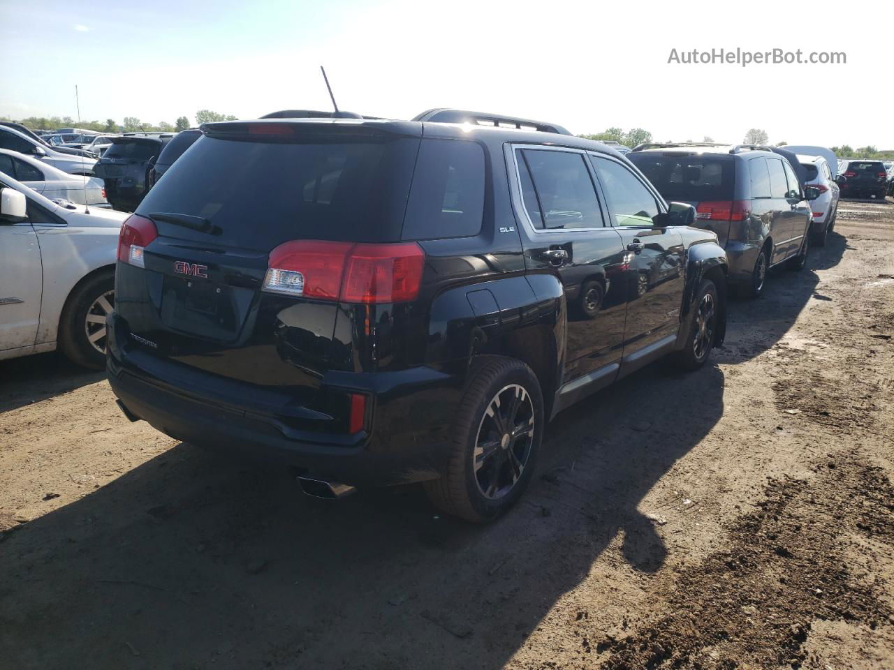 2017 Gmc Terrain Sle Black vin: 2GKFLNE34H6162237