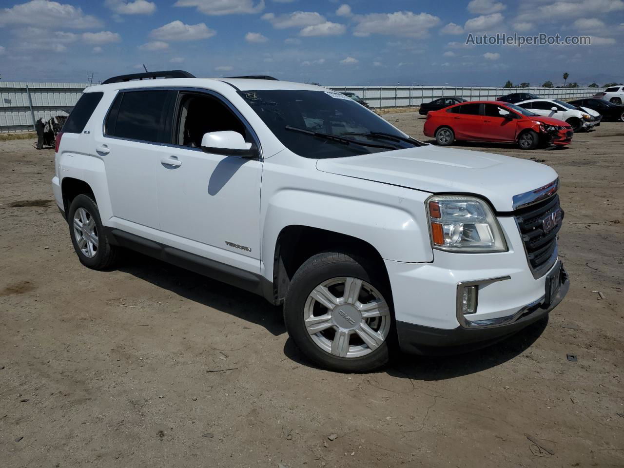 2016 Gmc Terrain Sle White vin: 2GKFLNE39G6219563