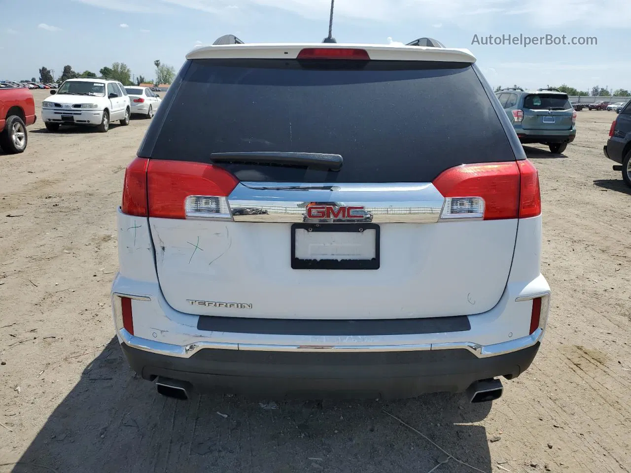 2016 Gmc Terrain Sle White vin: 2GKFLNE39G6219563