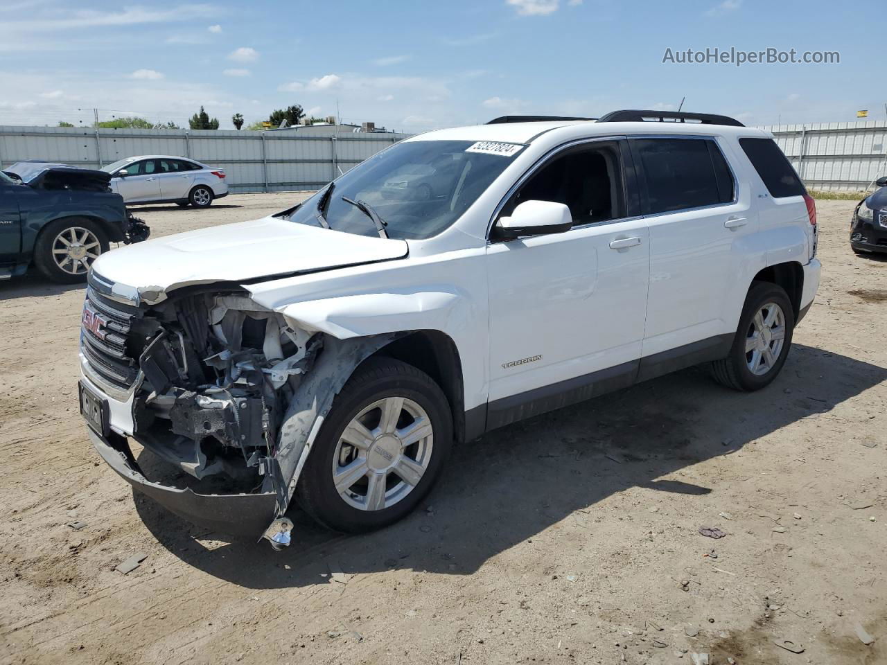 2016 Gmc Terrain Sle White vin: 2GKFLNE39G6219563