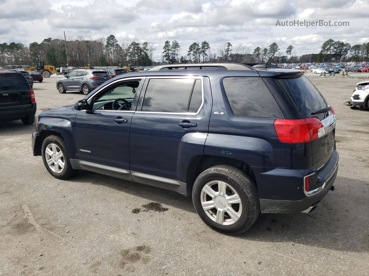 2016 Gmc Terrain Sle Blue vin: 2GKFLNE3XG6115888