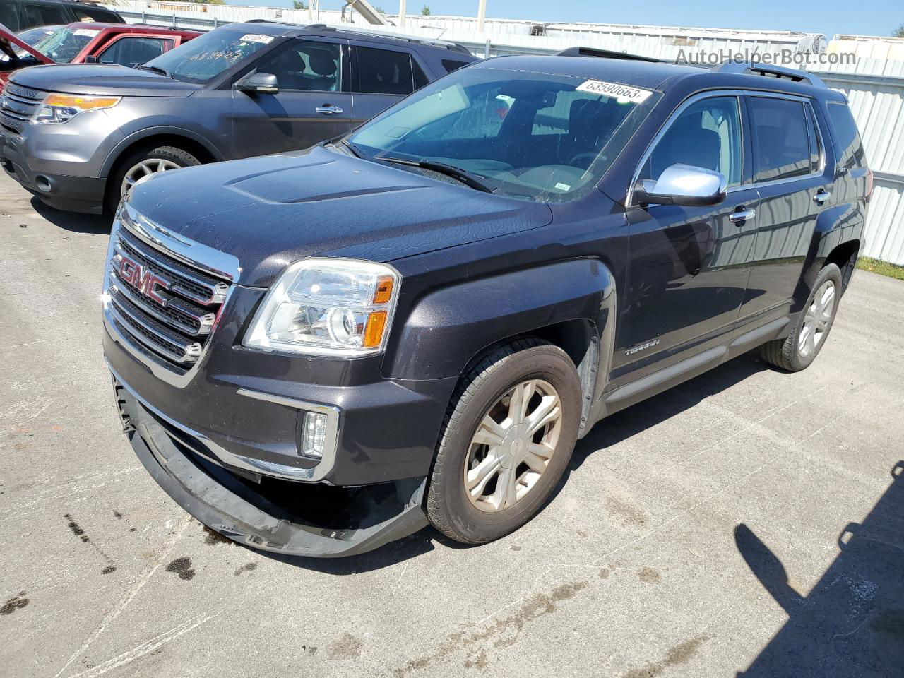 2016 Gmc Terrain Slt Черный vin: 2GKFLPE31G6242816