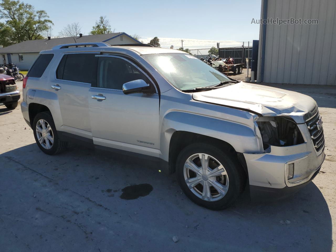 2016 Gmc Terrain Slt Silver vin: 2GKFLPE33G6143799