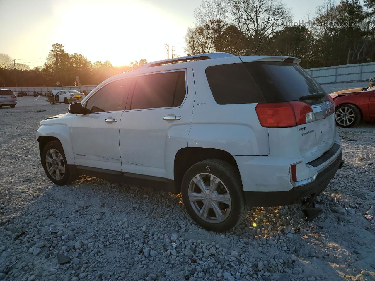 2016 Gmc Terrain Slt White vin: 2GKFLPE34G6120791