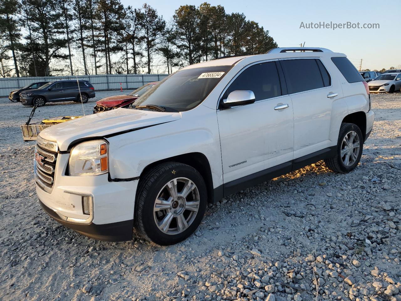 2016 Gmc Terrain Slt White vin: 2GKFLPE34G6120791