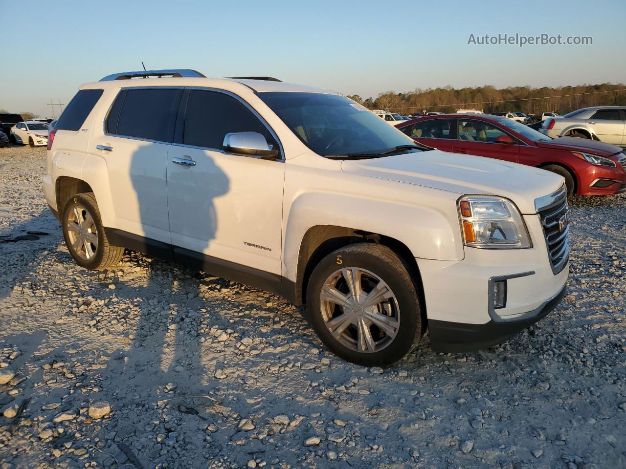 2016 Gmc Terrain Slt White vin: 2GKFLPE34G6120791