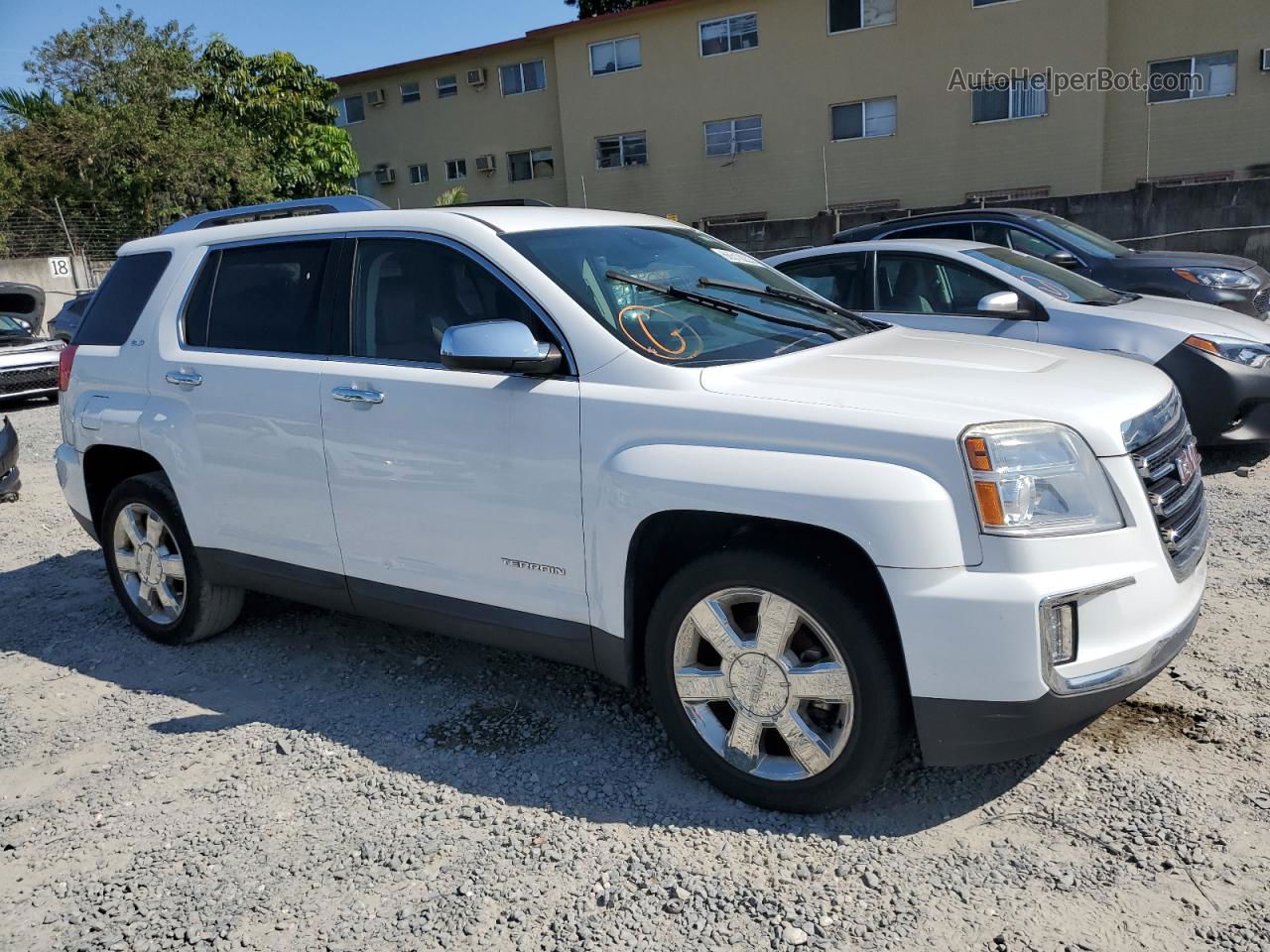 2016 Gmc Terrain Slt White vin: 2GKFLPE34G6123903