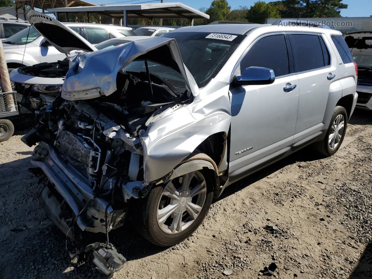 2016 Gmc Terrain Slt Silver vin: 2GKFLPE34G6157680