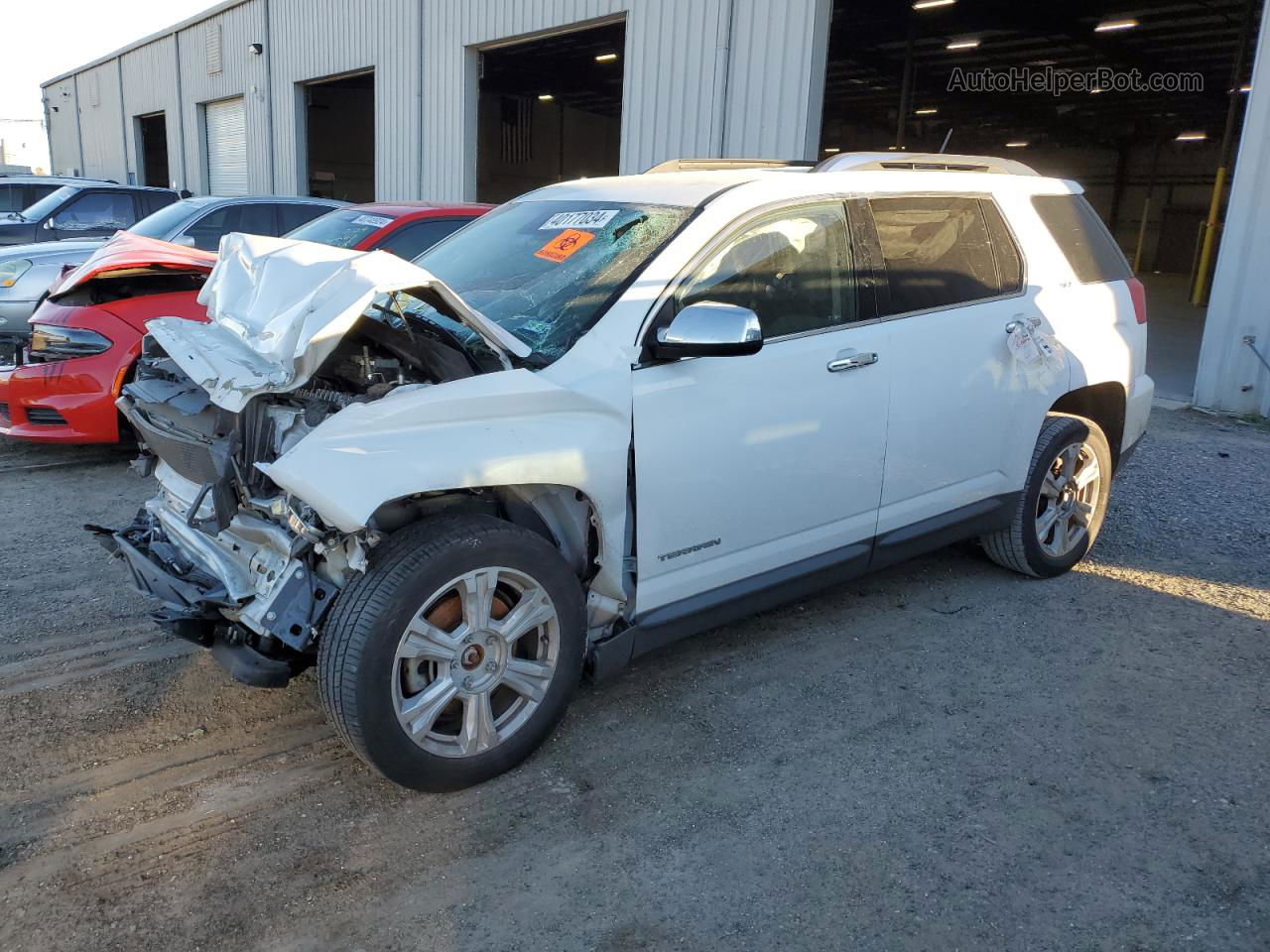 2016 Gmc Terrain Slt White vin: 2GKFLPE34G6243894