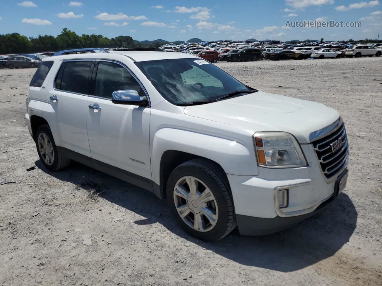 2016 Gmc Terrain Slt White vin: 2GKFLPE35G6202769