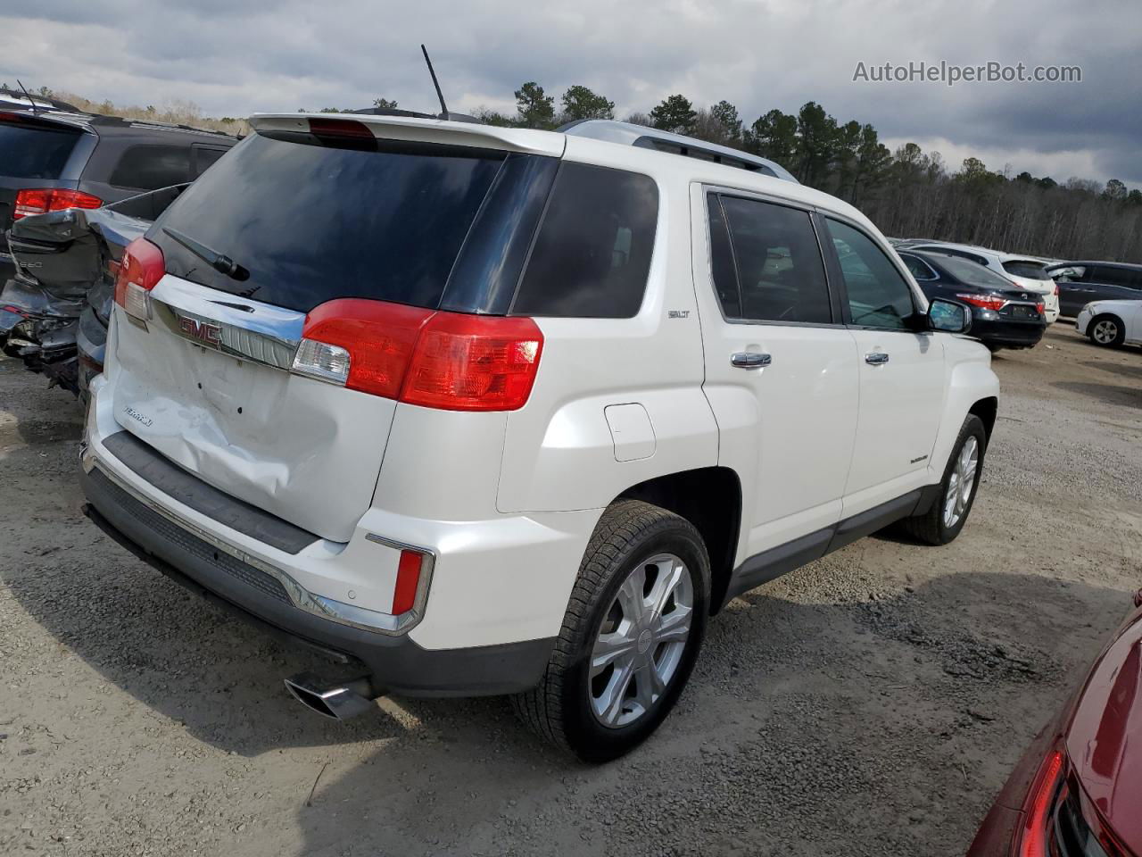 2016 Gmc Terrain Slt White vin: 2GKFLPE35G6335578