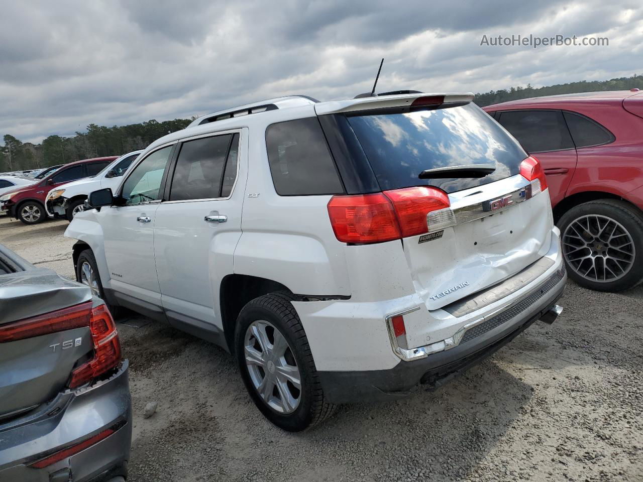 2016 Gmc Terrain Slt White vin: 2GKFLPE35G6335578