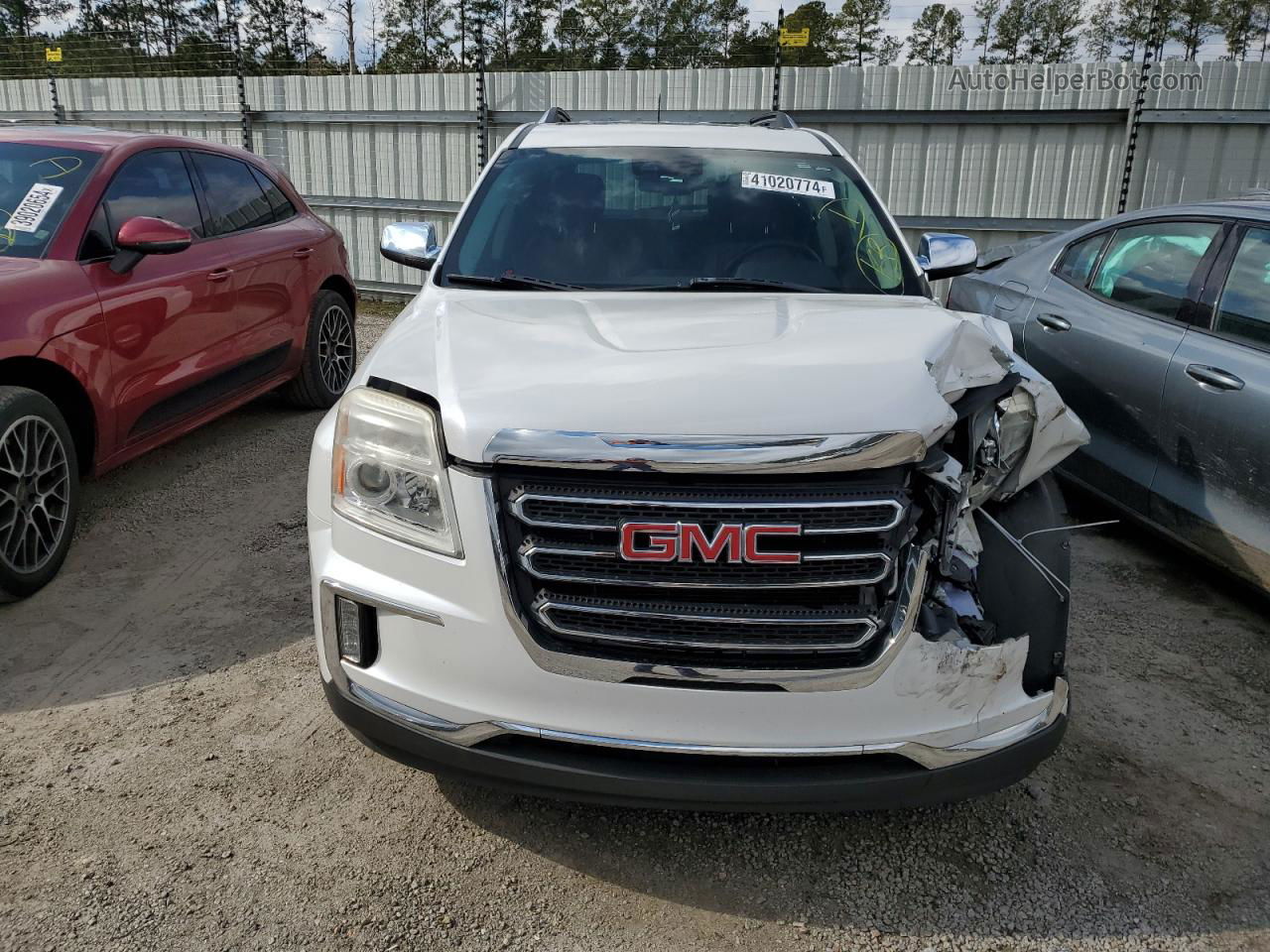 2016 Gmc Terrain Slt White vin: 2GKFLPE35G6335578