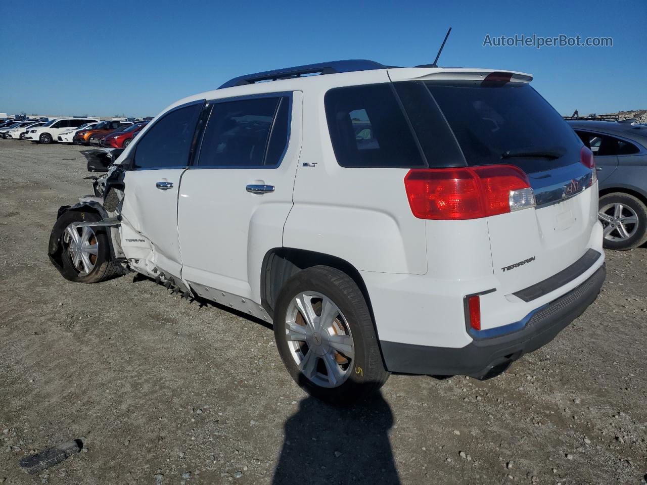 2016 Gmc Terrain Slt White vin: 2GKFLPE36G6127693