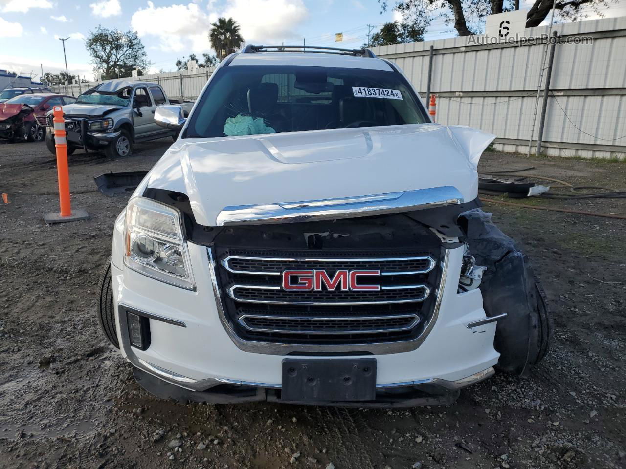 2016 Gmc Terrain Slt White vin: 2GKFLPE36G6127693