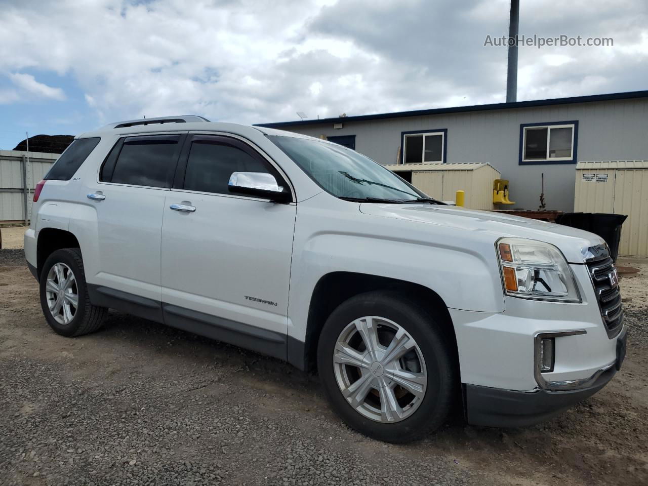 2017 Gmc Terrain Slt Белый vin: 2GKFLPE37H6216982