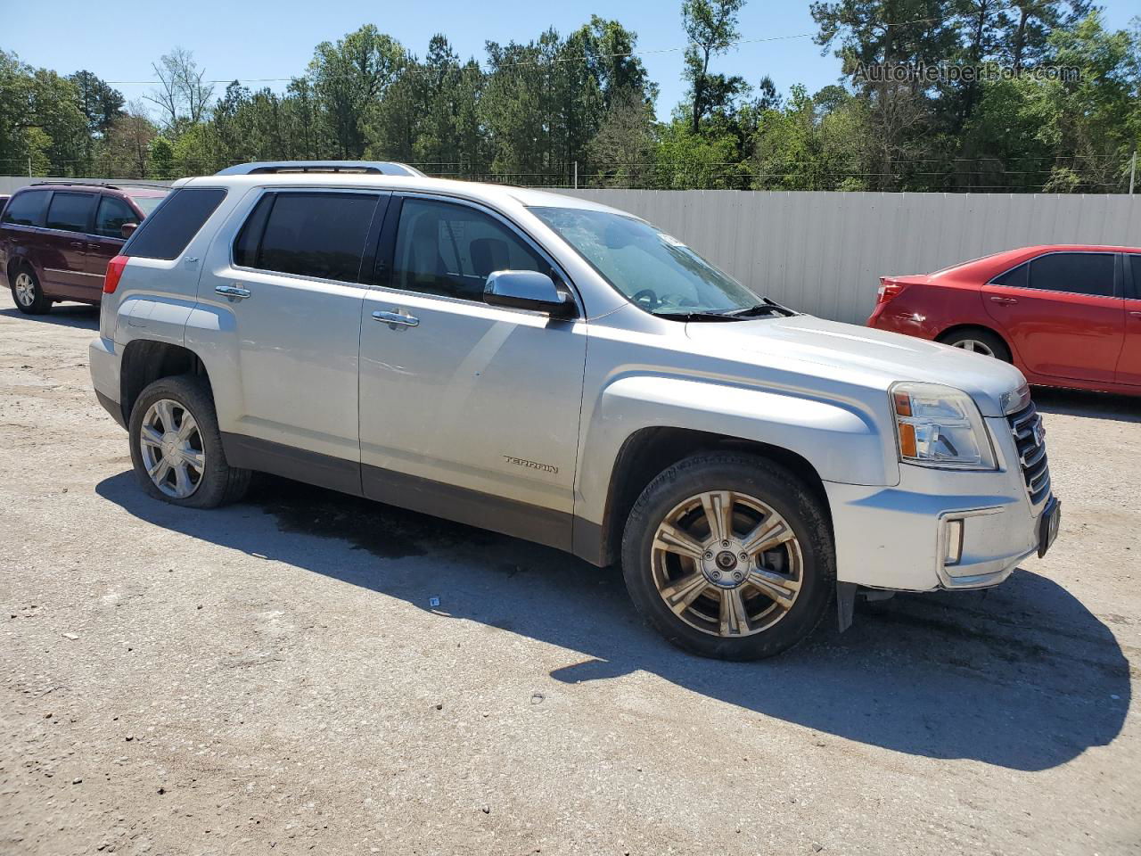 2017 Gmc Terrain Slt Silver vin: 2GKFLPE38H6209295