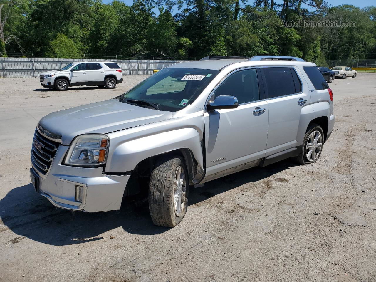 2017 Gmc Terrain Slt Silver vin: 2GKFLPE38H6209295