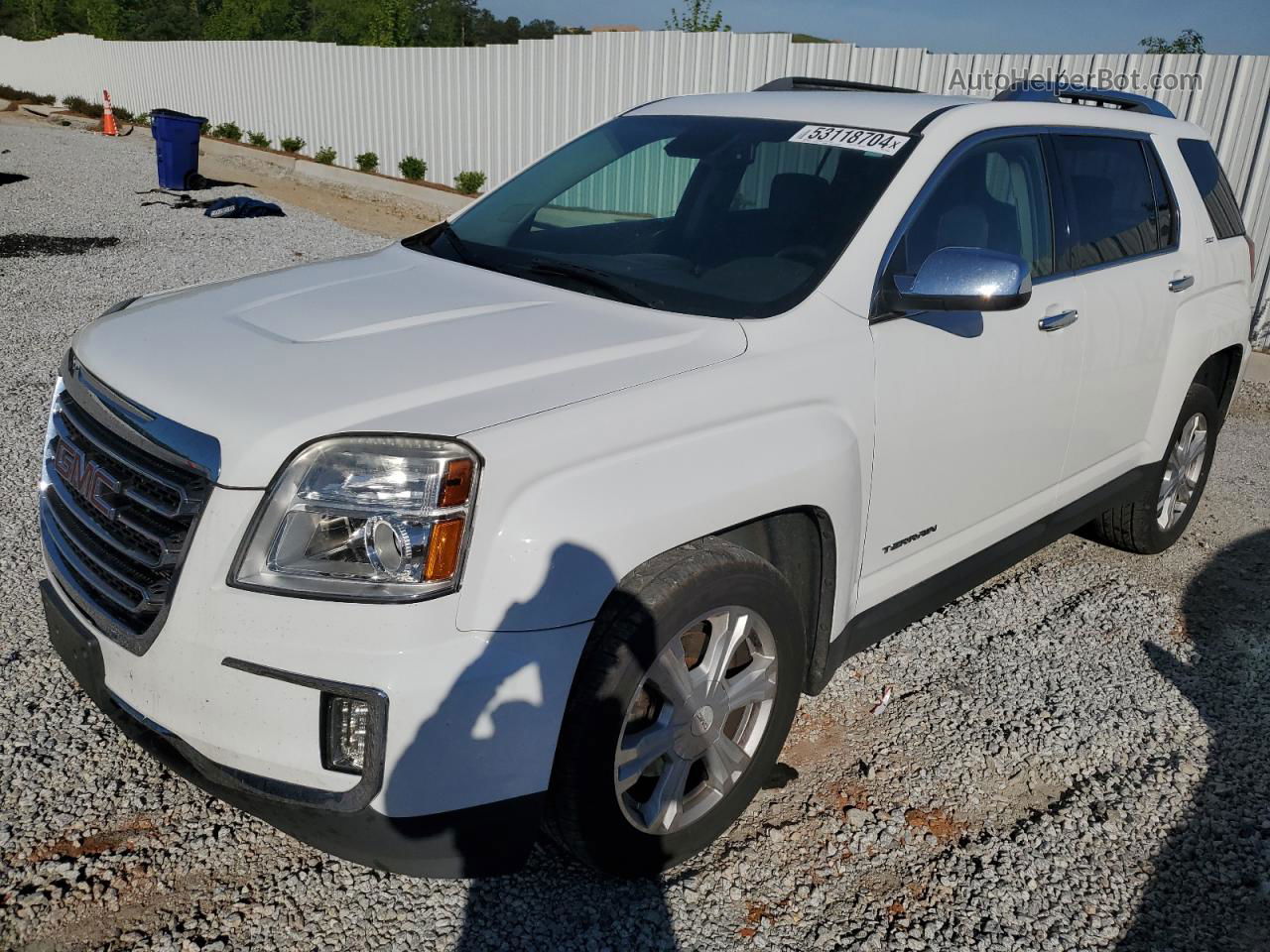 2016 Gmc Terrain Slt White vin: 2GKFLPE39G6134556