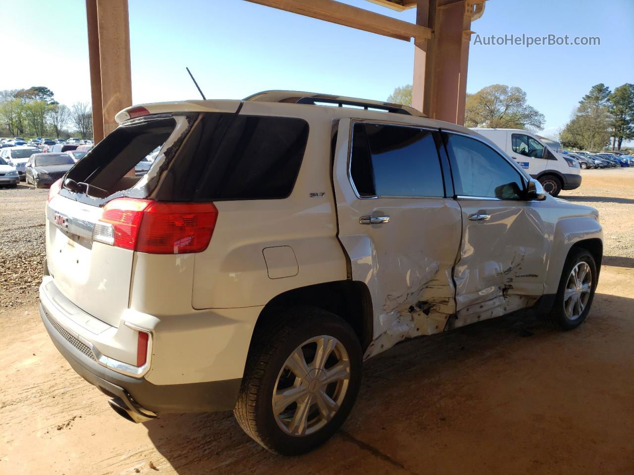 2016 Gmc Terrain Slt White vin: 2GKFLPE39G6217565