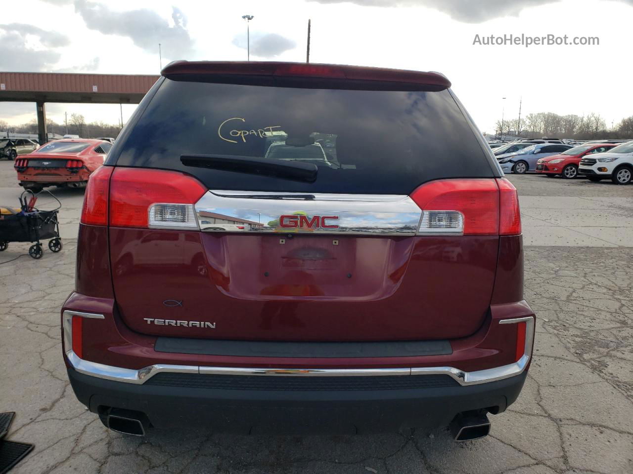 2016 Gmc Terrain Slt Maroon vin: 2GKFLPE39G6227013