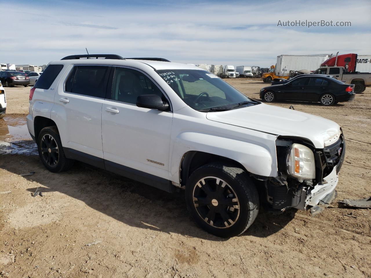 2017 Gmc Terrain Slt Белый vin: 2GKFLPE39H6285057