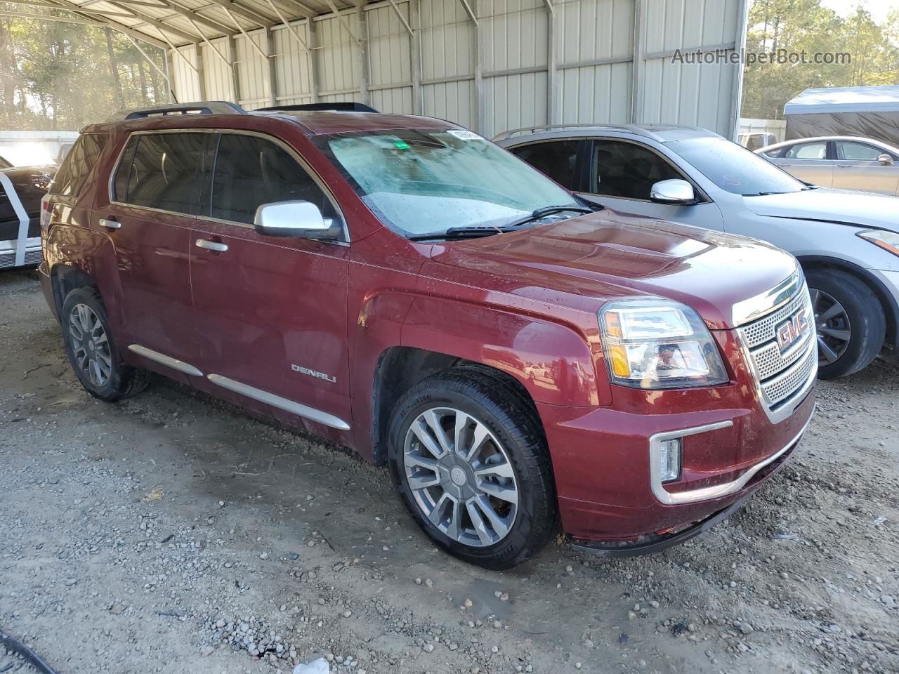 2017 Gmc Terrain Denali Red vin: 2GKFLRE34H6143145