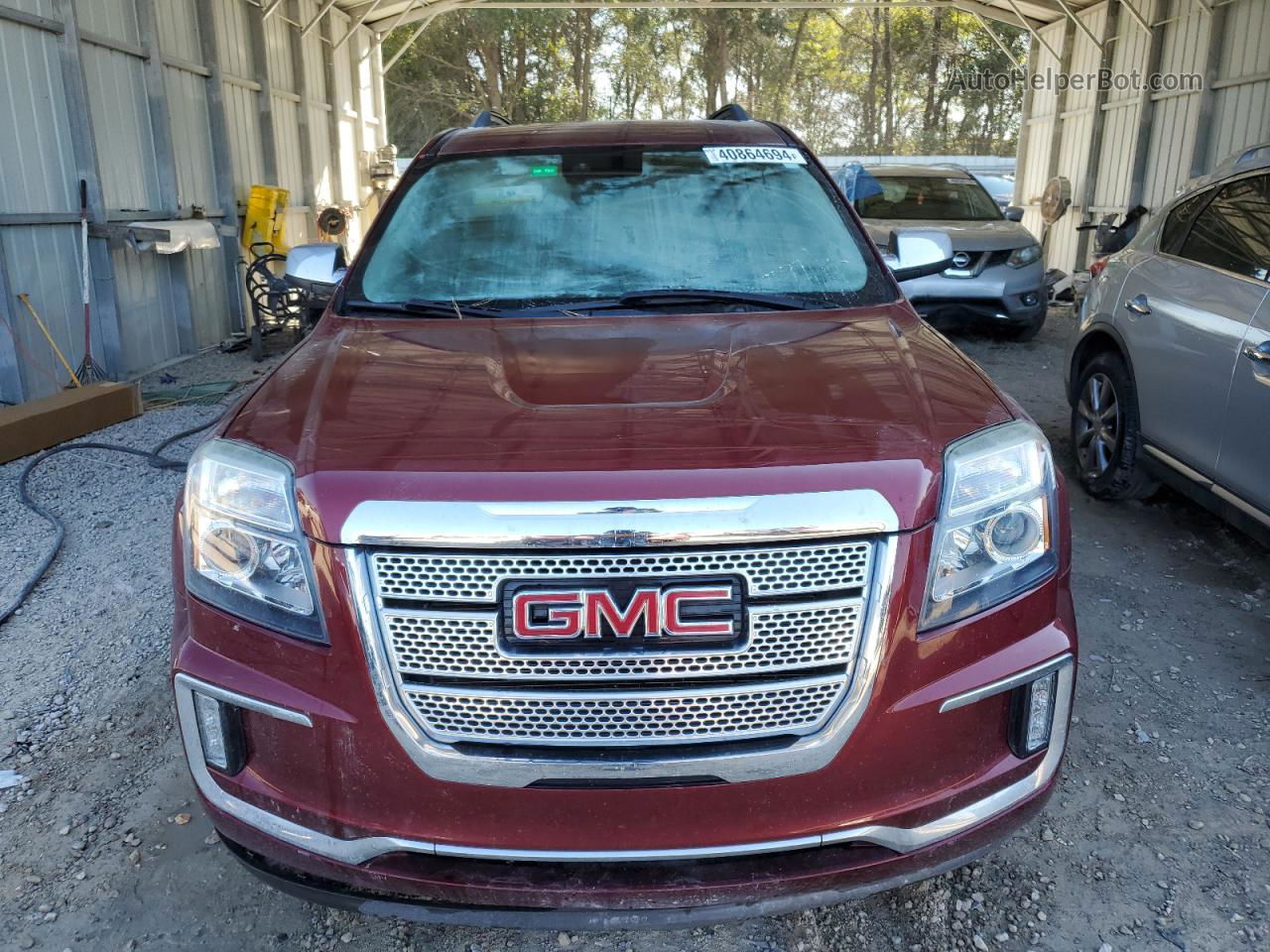 2017 Gmc Terrain Denali Красный vin: 2GKFLRE34H6143145