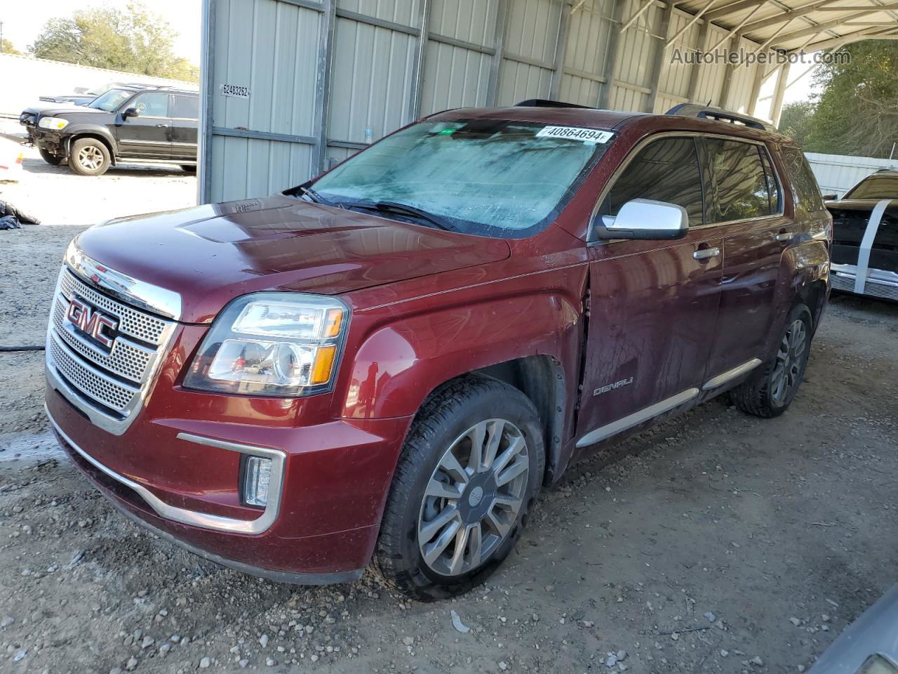 2017 Gmc Terrain Denali Red vin: 2GKFLRE34H6143145