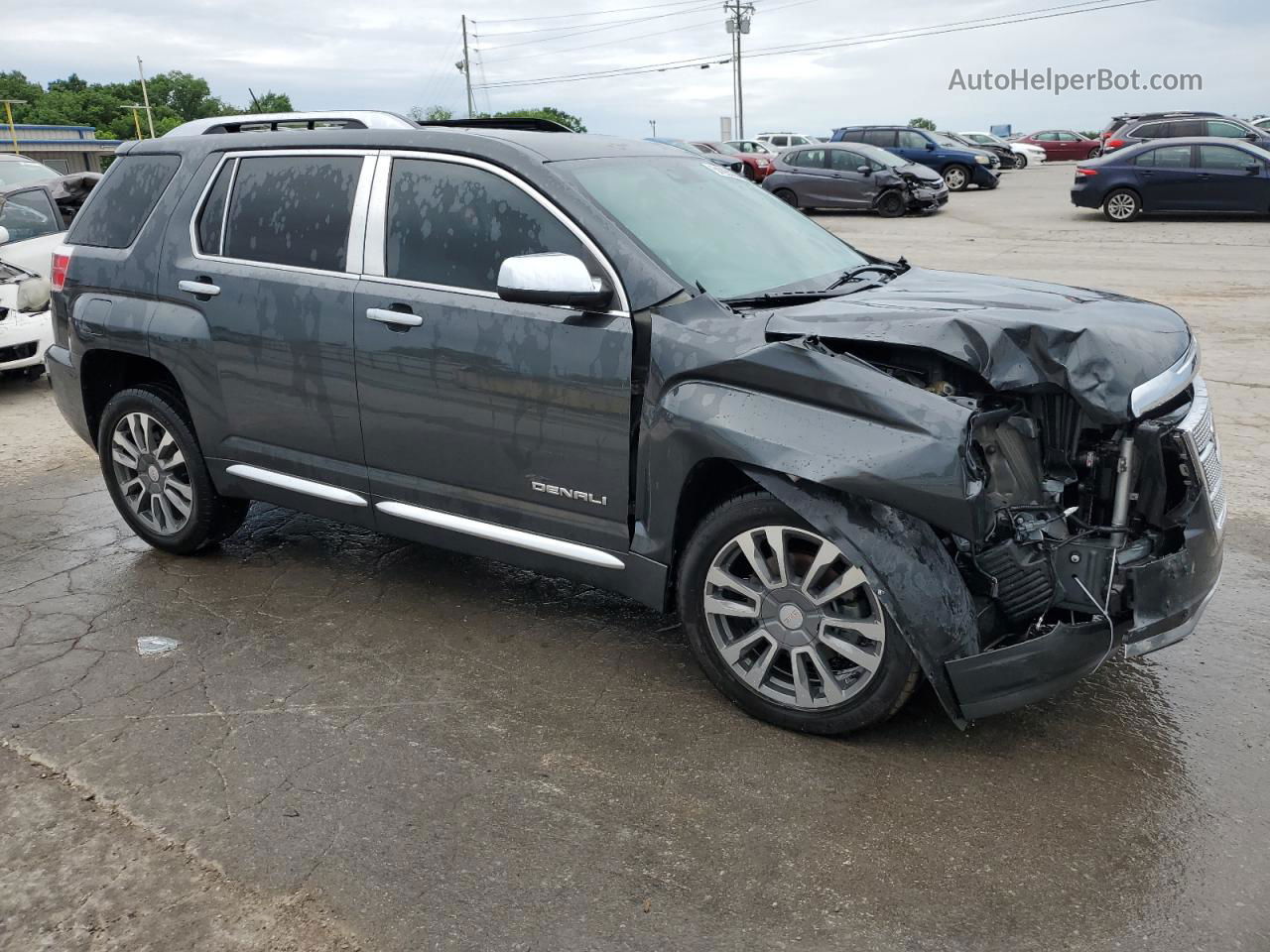 2017 Gmc Terrain Denali Серый vin: 2GKFLRE34H6214697