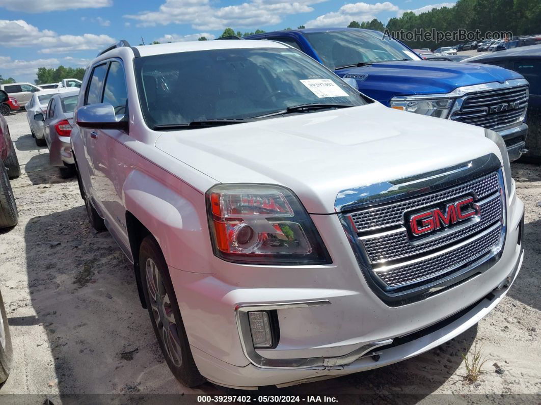 2016 Gmc Terrain Denali White vin: 2GKFLRE37G6308703