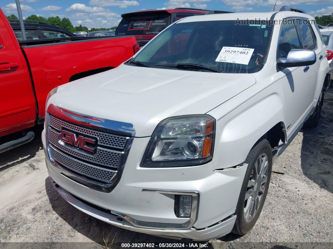 2016 Gmc Terrain Denali White vin: 2GKFLRE37G6308703