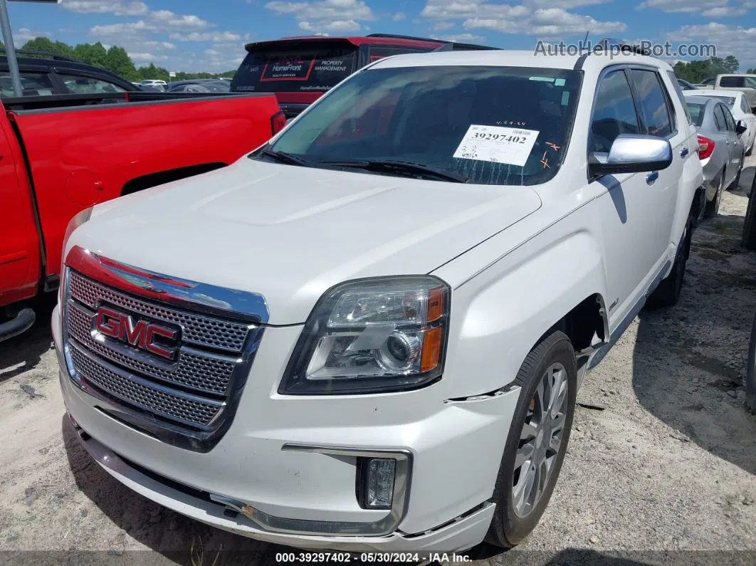 2016 Gmc Terrain Denali White vin: 2GKFLRE37G6308703