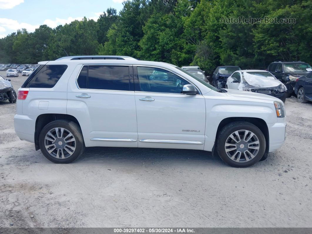 2016 Gmc Terrain Denali White vin: 2GKFLRE37G6308703