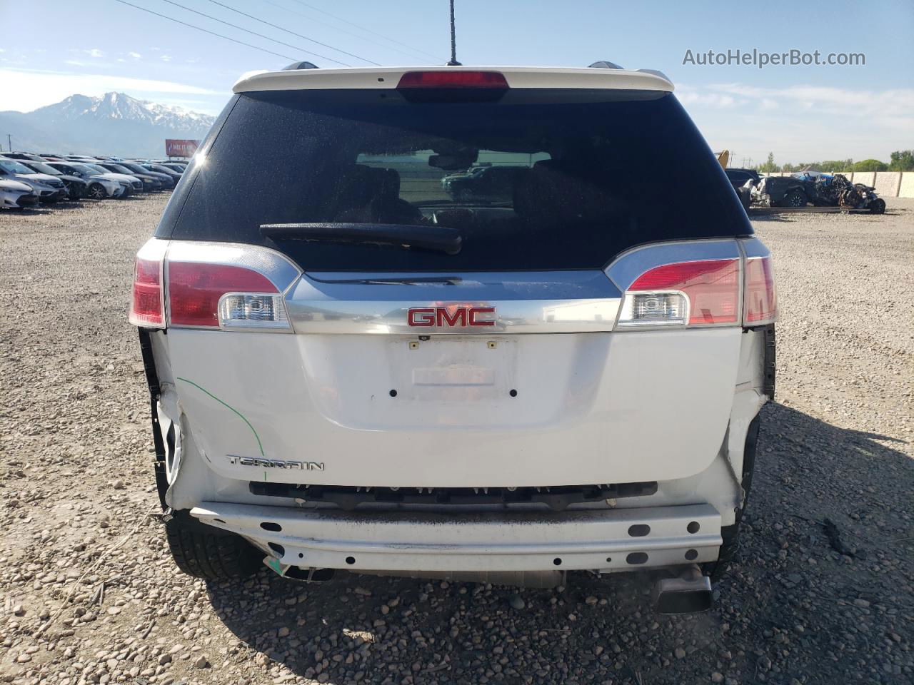 2016 Gmc Terrain Denali White vin: 2GKFLRE38G6330189