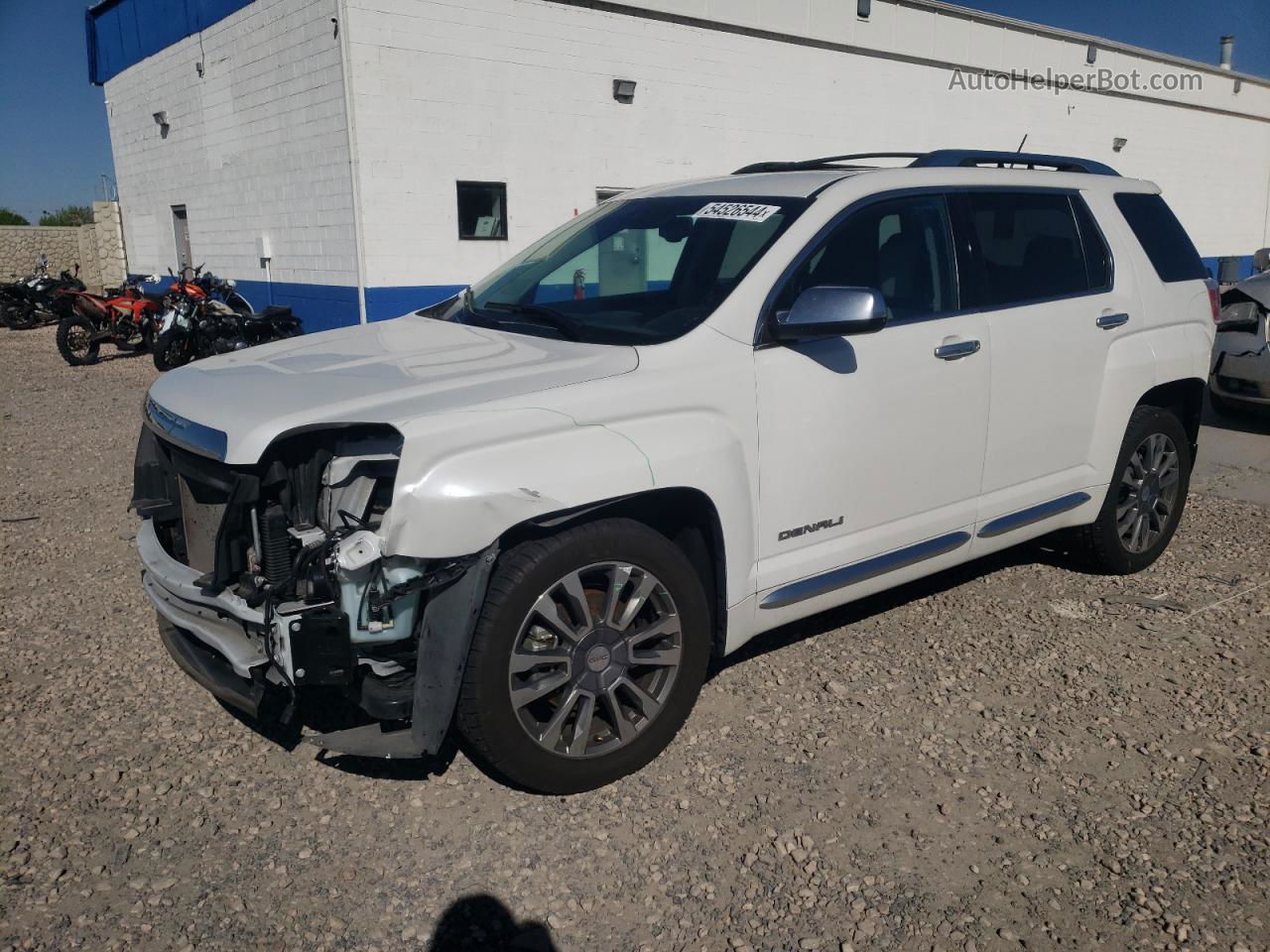 2016 Gmc Terrain Denali White vin: 2GKFLRE38G6330189