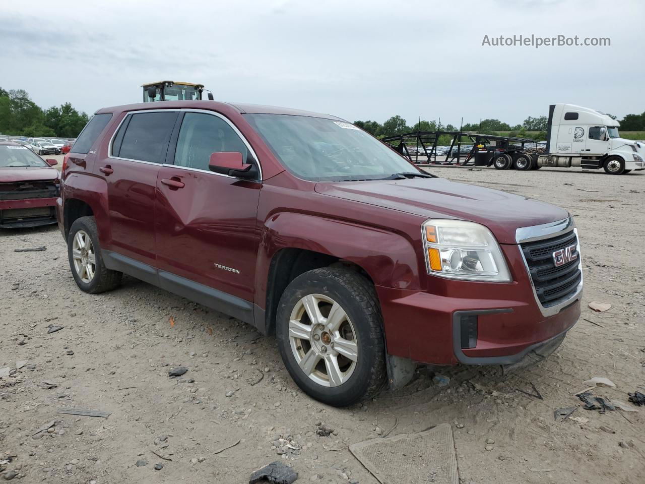 2016 Gmc Terrain Sle Burgundy vin: 2GKFLSEK0G6129076