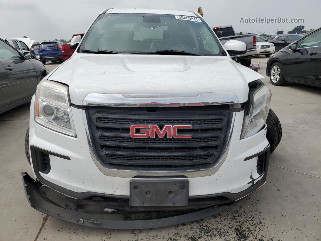 2017 Gmc Terrain Sle White vin: 2GKFLSEK0H6270151