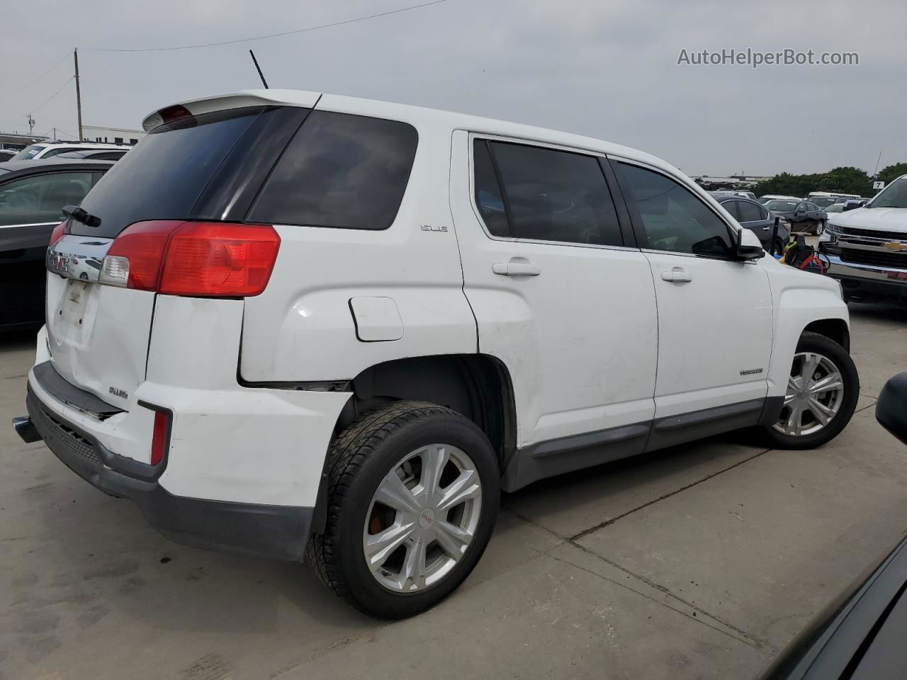 2017 Gmc Terrain Sle White vin: 2GKFLSEK0H6270151