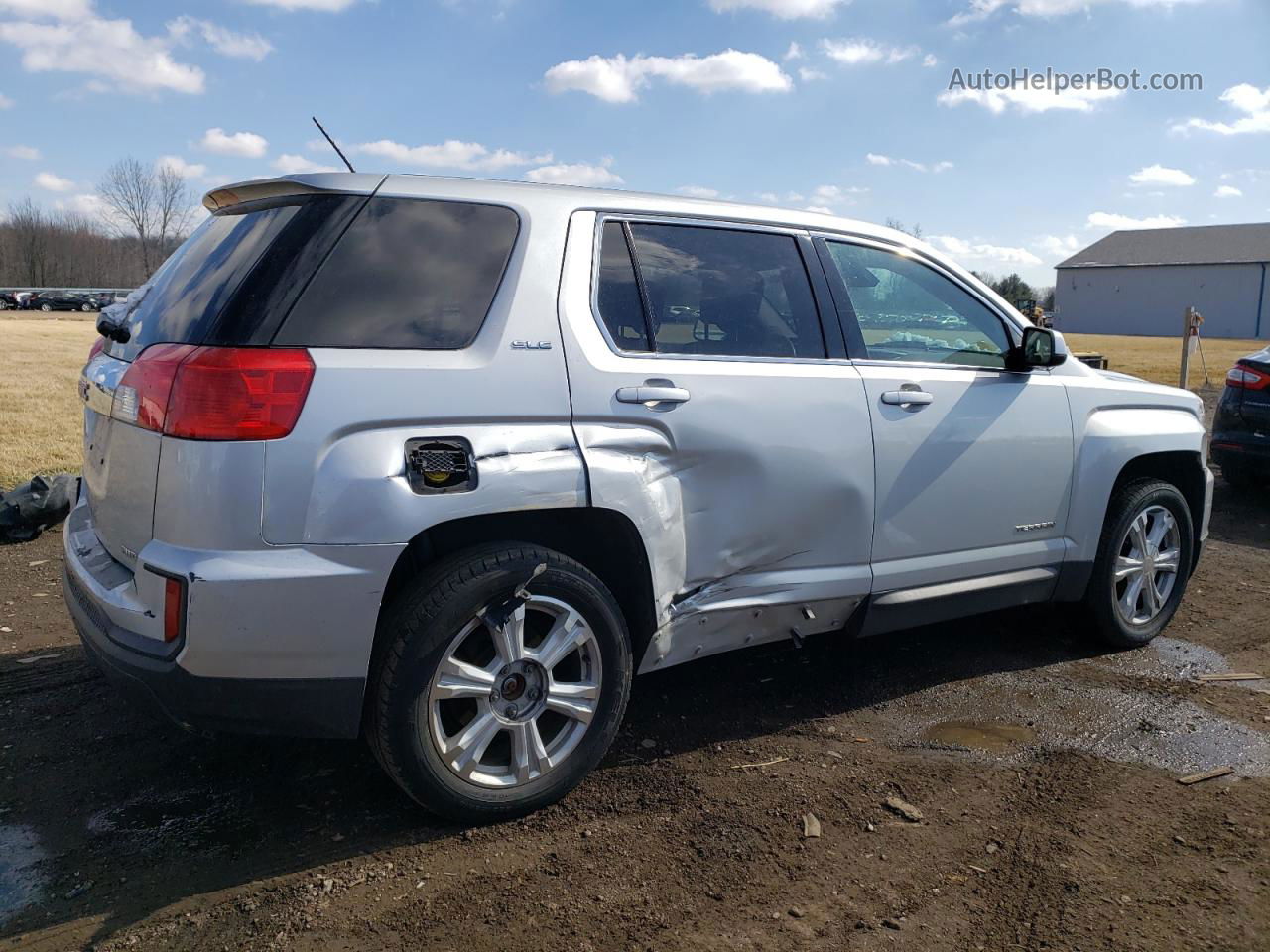 2017 Gmc Terrain Sle Silver vin: 2GKFLSEK2H6157382