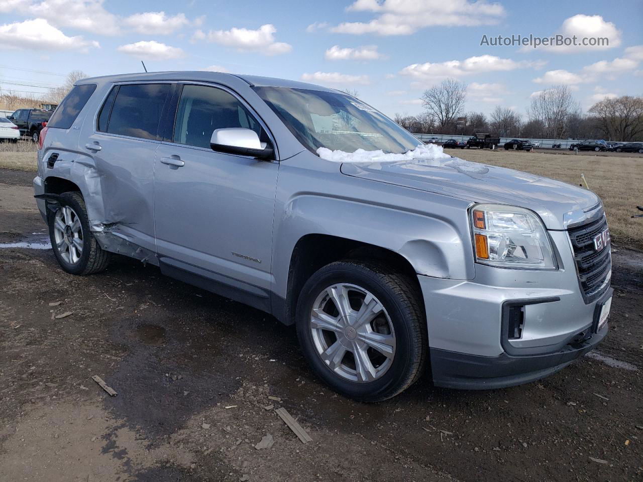 2017 Gmc Terrain Sle Silver vin: 2GKFLSEK2H6157382